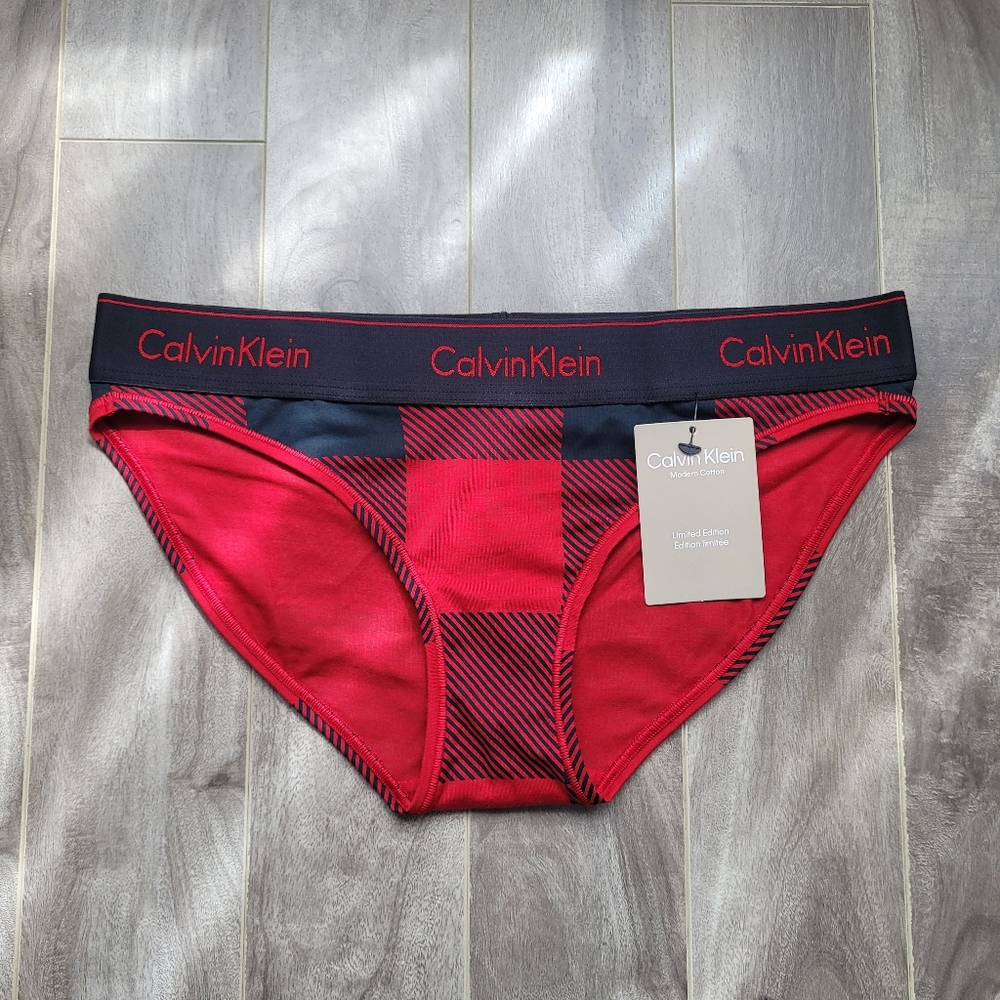 Calvin Klein Red and Black Panties Intimates